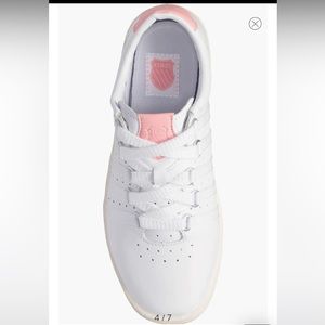 NWT K Swiss the Pro Sneaker in White/quartz pink/Snow White size 8.5